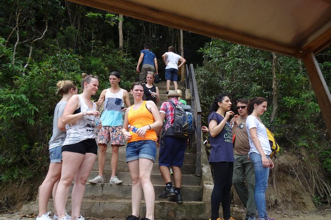 Day Tour Aborigine Village @ Rainforest Taman Negara + Batu Caves - Crossing the river into the national park