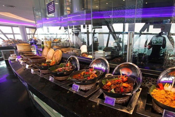 KL Tower Atmosphere 360 Revolving Dinning Experience - What appears on the buffet