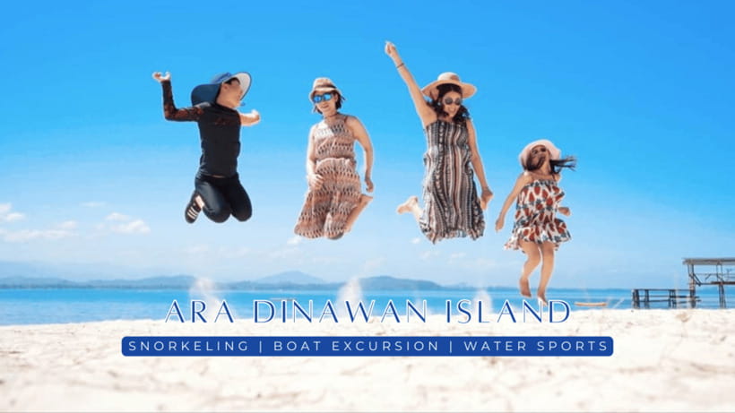 Kota Kinabalu : Snorkeling at Ara Dinawan Private Island - The snorkeling session: one hour on the water