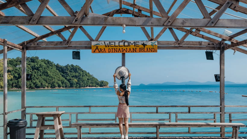 Kota Kinabalu : Snorkeling at Ara Dinawan Private Island - First arrival: tea, orientation, and a short island walk