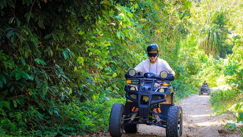 Langkawi Atv Private Jungle and Waterfall Tour - Riding through paddy fields and rubber plantations