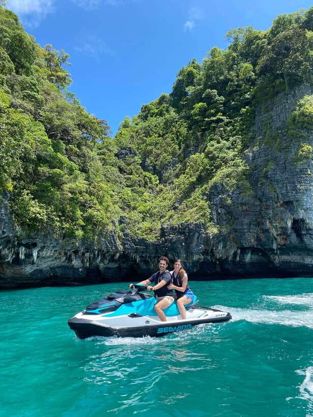 Langkawi Jet Ski Tour Dayang Bunting Free Drone Video - Riding between more than 10 islands