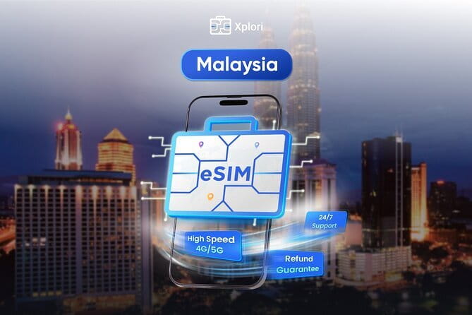 Malaysia eSIM (1 to 30 days. Up to 60GB of Data) - Key points at a glance