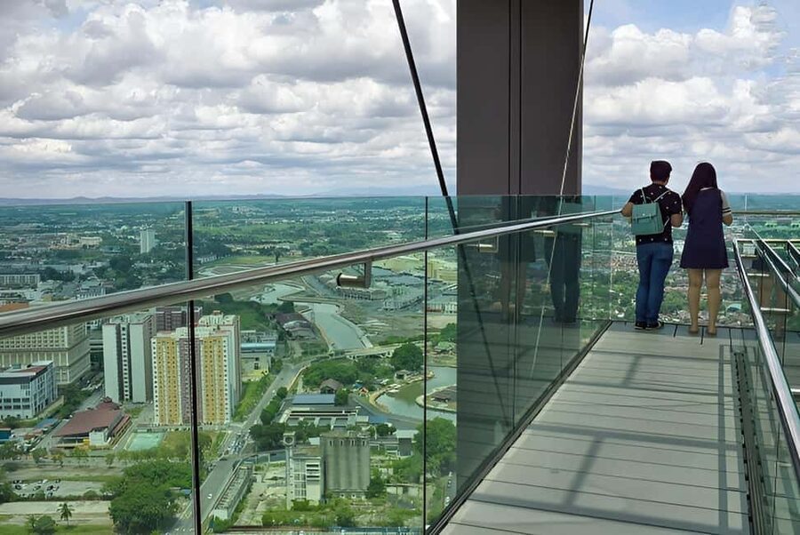 Melaka: The Shore Sky Tower Admission Ticket - History displays beyond the view
