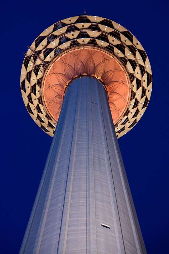 Night Tour of Petronas Twin Towers, Kuala Lumpur - Looking down from the Petronas Twin Towers