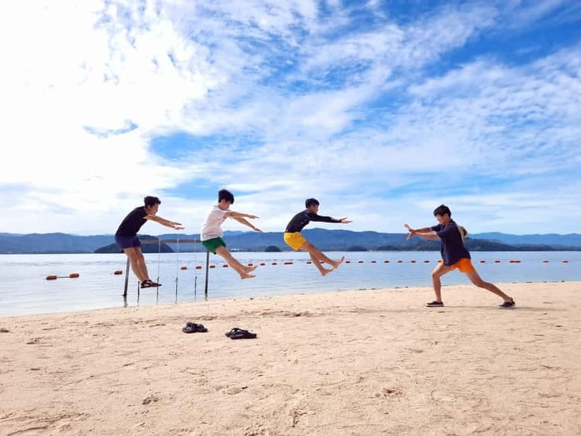 Sabah: Ara Dinawan Island - Snorkeling: attractive water, uneven marine life
