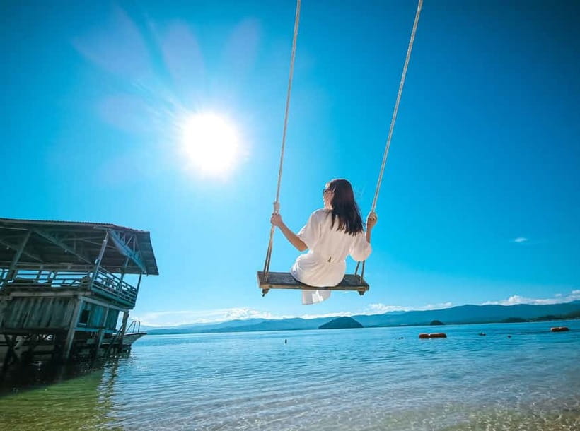 Sabah: Ara Dinawan Island - Tea at sunset and the trip back