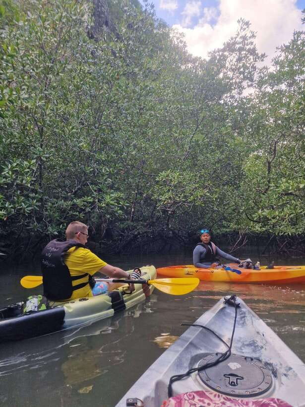 Small Group, Big Heart: Kilim Karst Mangrove Kayak Adventure - Lunch at the floating fish farm hub